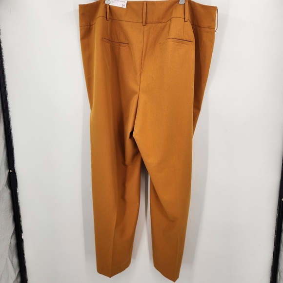 Lane Bryant The Perfect Drape Wide Leg Pant Womens Size 24 High Rise Marigold - Picture 5 of 9